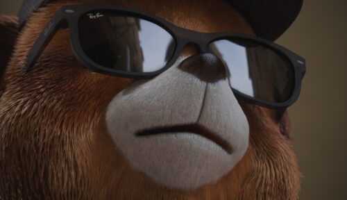 3D Bear Advertisement